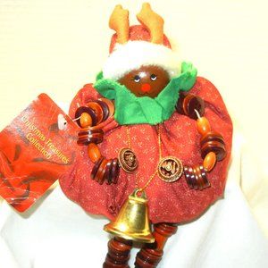 Vintage Reindeer Shelf Sitter Christmas Treasures Collection  NWT